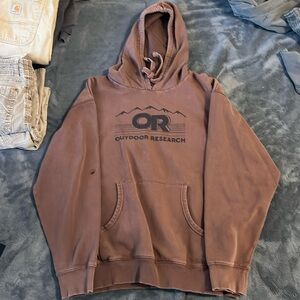 Brown outdoor research hoodie